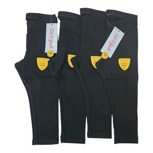 Lot of 4 Black Pants Cat & Jack New w Tags For Toddler Size 18 Months